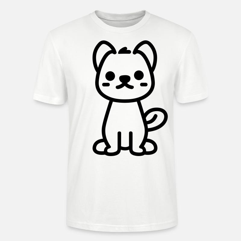 Chien - T-shirt bio CRAFTER Stanley Stella Unisexe - blanc