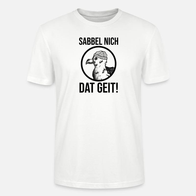 Sabbel nich dat geit Möwe - Stanley/Stella Unisex Bio-T-Shirt CRAFTER - Weiß