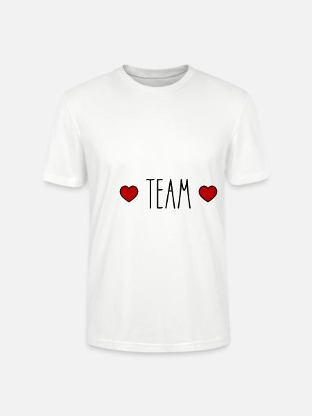 Team Herz - Stanley/Stella Unisex Bio-T-Shirt CRAFTER - Weiß