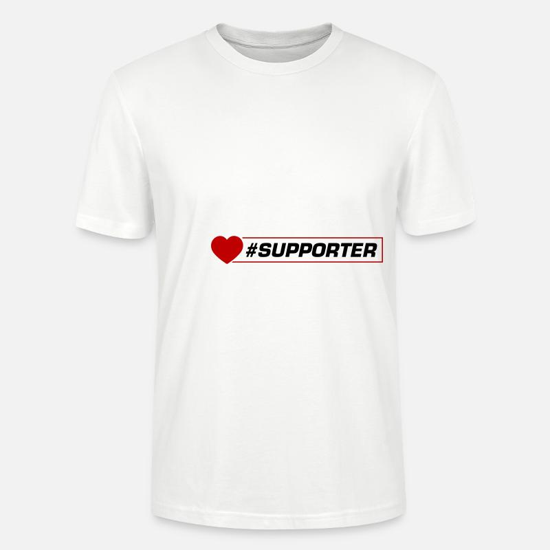 Supporter Herz - Stanley/Stella Unisex Bio-T-Shirt CRAFTER - Weiß
