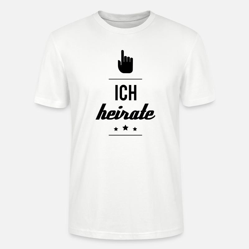 ICH HEIRATE - Stanley/Stella Unisex Bio-T-Shirt CRAFTER - Weiß