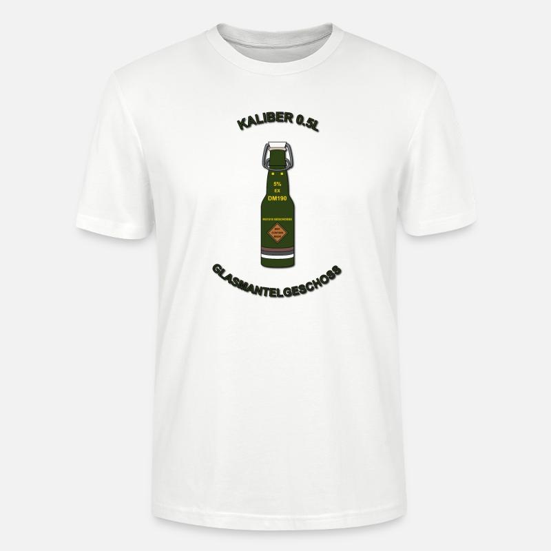Glasmantelgeschoss V2 - Stanley/Stella Unisex Bio-T-Shirt CRAFTER - Weiß