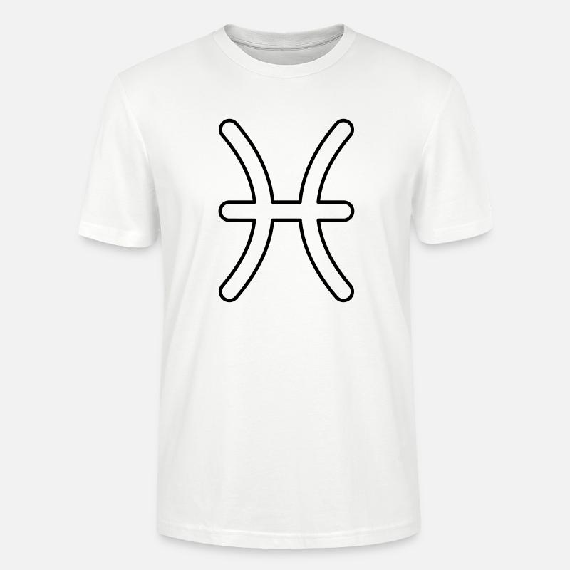 Fische Sternzeichen Sternbild Tierkreiszeichen - Stanley/Stella Unisex Bio-T-Shirt CRAFTER - Weiß