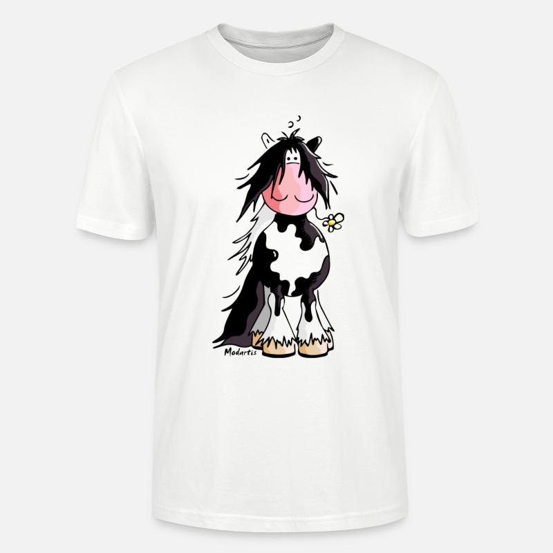 Gypsy Cob - Irish Cob – Pinto – Cheval - T-shirt bio CRAFTER Stanley Stella Unisexe - blanc