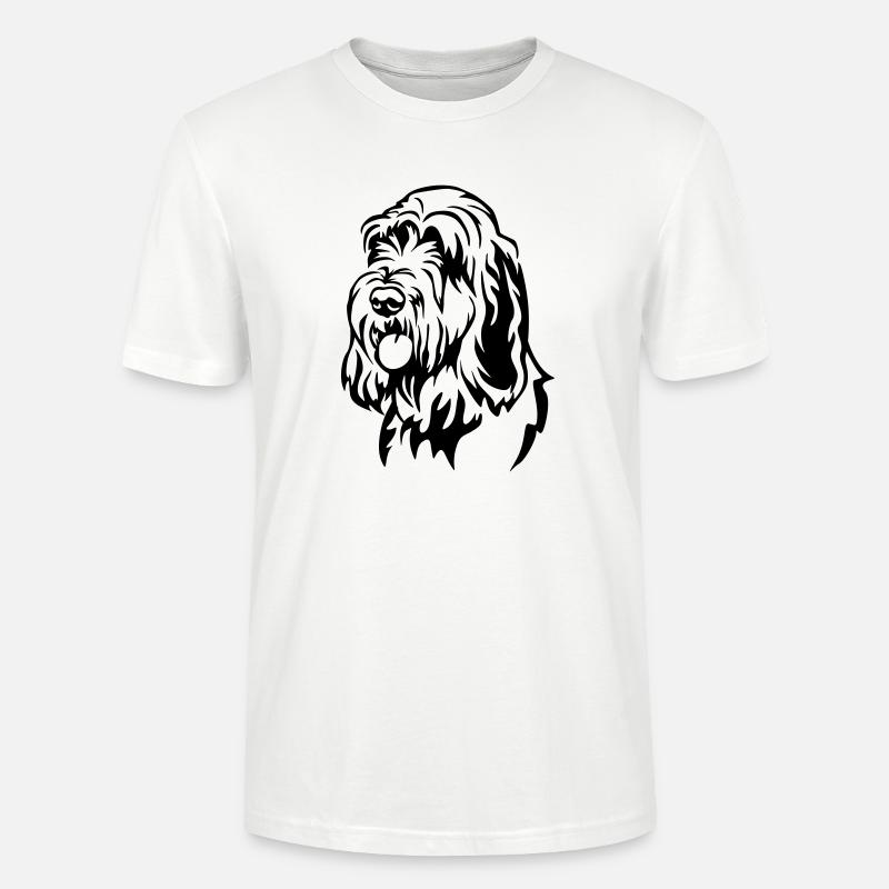 Spinone Italiano Kopf - Stanley/Stella Unisex Bio-T-Shirt CRAFTER - Weiß