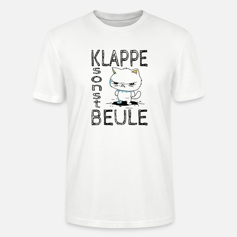 Klappe sonst Beule - Stanley/Stella Unisex Bio-T-Shirt CRAFTER - Weiß