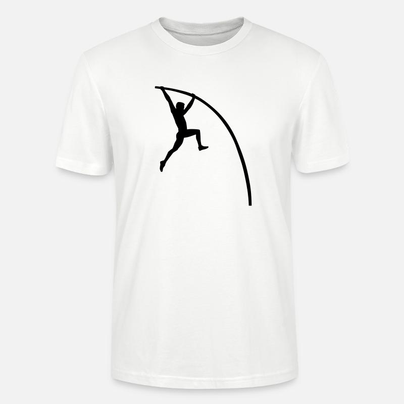 Saut à la perche - T-shirt bio CRAFTER Stanley Stella Unisexe - blanc