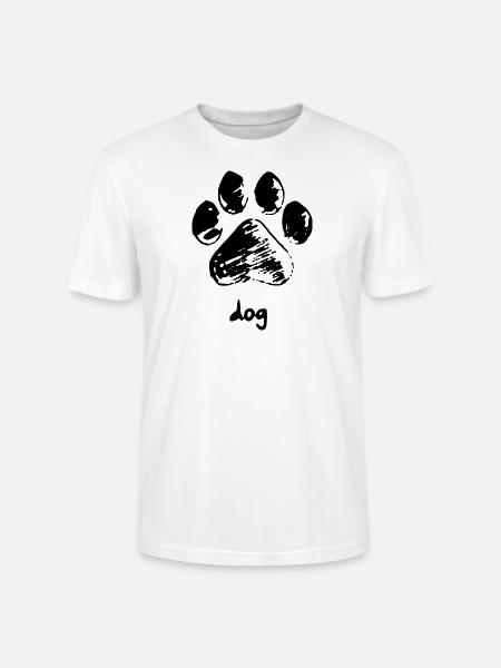 Hundepfote - Dog - Stanley/Stella Unisex Bio-T-Shirt CRAFTER - Weiß