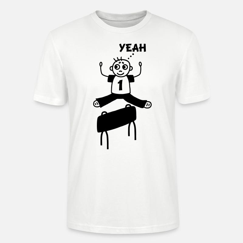 Bockspringen yeah - Stanley/Stella Unisex Bio-T-Shirt CRAFTER - Weiß