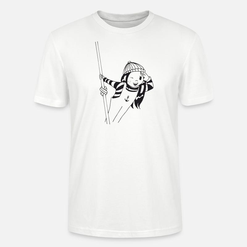 Matrose das Mädchen - Stanley/Stella Unisex Bio-T-Shirt CRAFTER - Weiß
