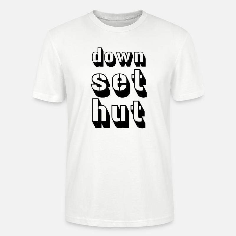 down_set_hut - Stanley/Stella Unisex Bio-T-Shirt CRAFTER - Weiß