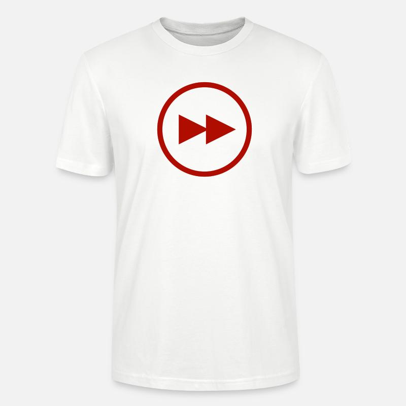 Fast forward red - Stanley/Stella Unisex Bio-T-Shirt CRAFTER - Weiß