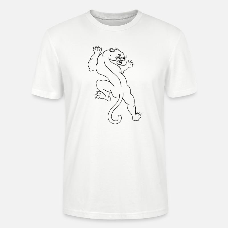 panthère 01 - T-shirt bio CRAFTER Stanley Stella Unisexe - blanc