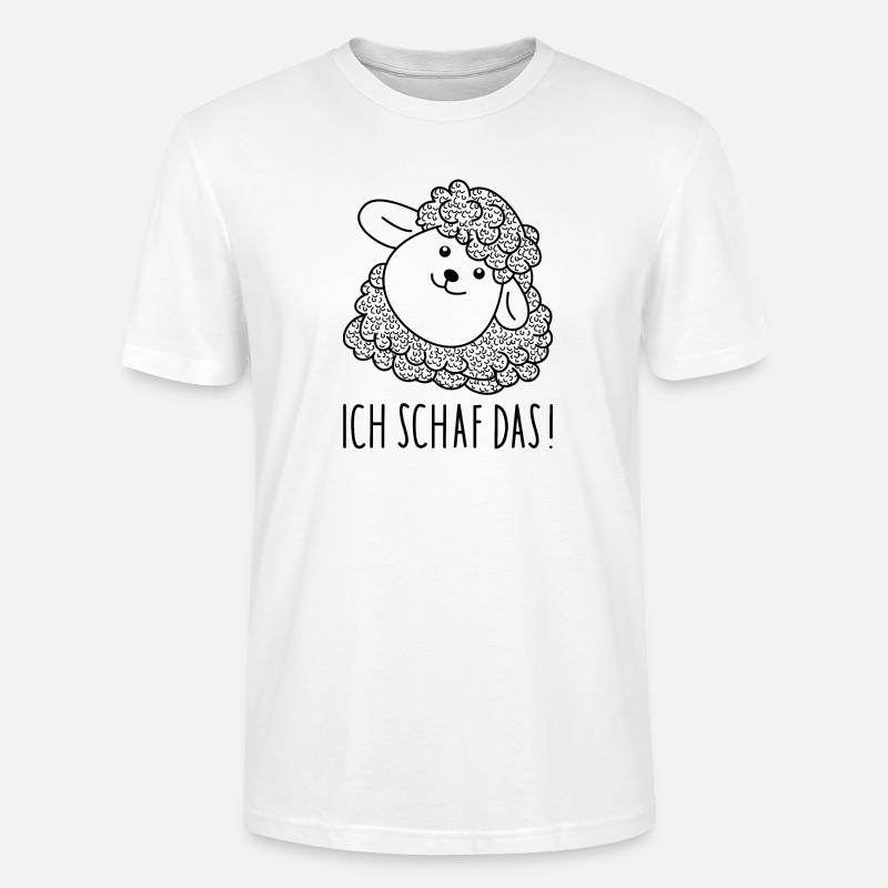 Schaf Optimismus - Stanley/Stella Unisex Bio-T-Shirt CRAFTER - Weiß
