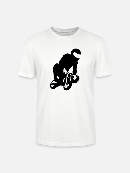pocket bike - Stanley/Stella CRAFTER Unisex Organic T-Shirt - white