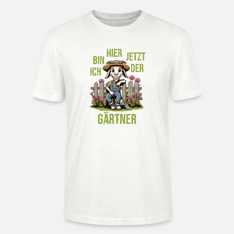 Den Bock zum Gärtner machen - Stanley/Stella Unisex Bio-T-Shirt CRAFTER - Weiß