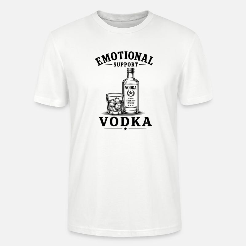 Emotional Support Vodka - Stanley/Stella Unisex Bio-T-Shirt CRAFTER - Weiß