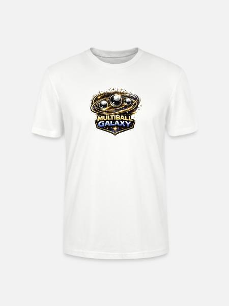 Multiball Galaxy Flipper Pinball - Stanley/Stella Unisex Bio-T-Shirt CRAFTER - Weiß