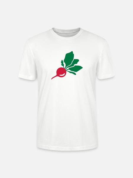 Radieschen - Stanley/Stella Unisex Bio-T-Shirt CRAFTER - Weiß