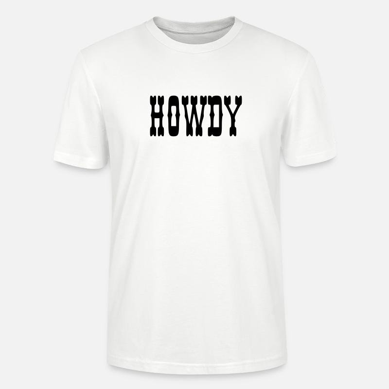 Howdy - T-shirt bio CRAFTER Stanley Stella Unisexe - blanc