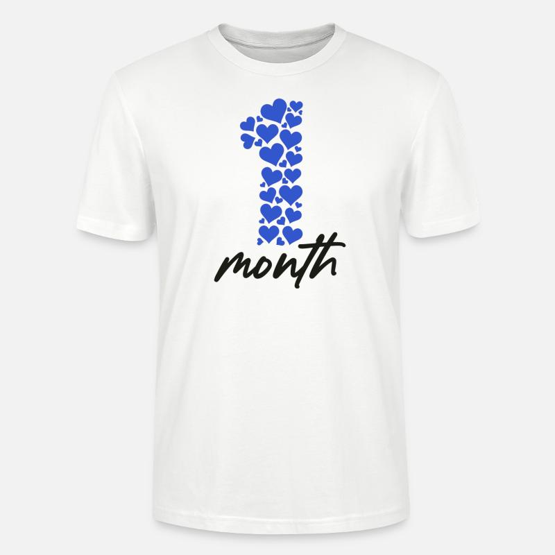 Idée cadeau bébé d'un mois - T-shirt bio CRAFTER Stanley Stella Unisexe - blanc