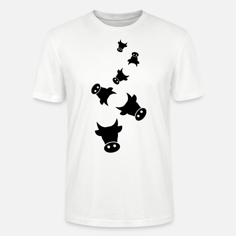 Rind Kopf Kuh - Stanley/Stella Unisex Bio-T-Shirt CRAFTER - Weiß