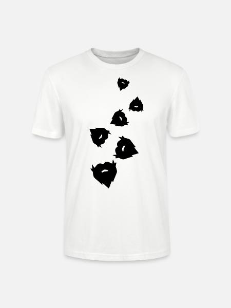 Beard symbol - Stanley/Stella CRAFTER Unisex Organic T-Shirt - white