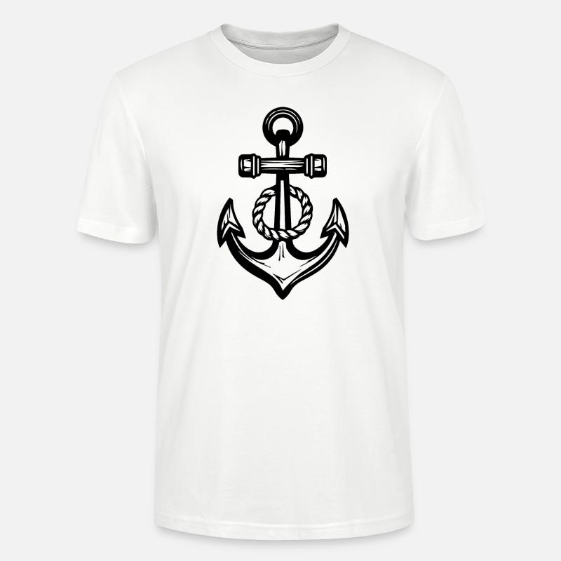 Anker Boot Schiff Nautik - Stanley/Stella Unisex Bio-T-Shirt CRAFTER - Weiß