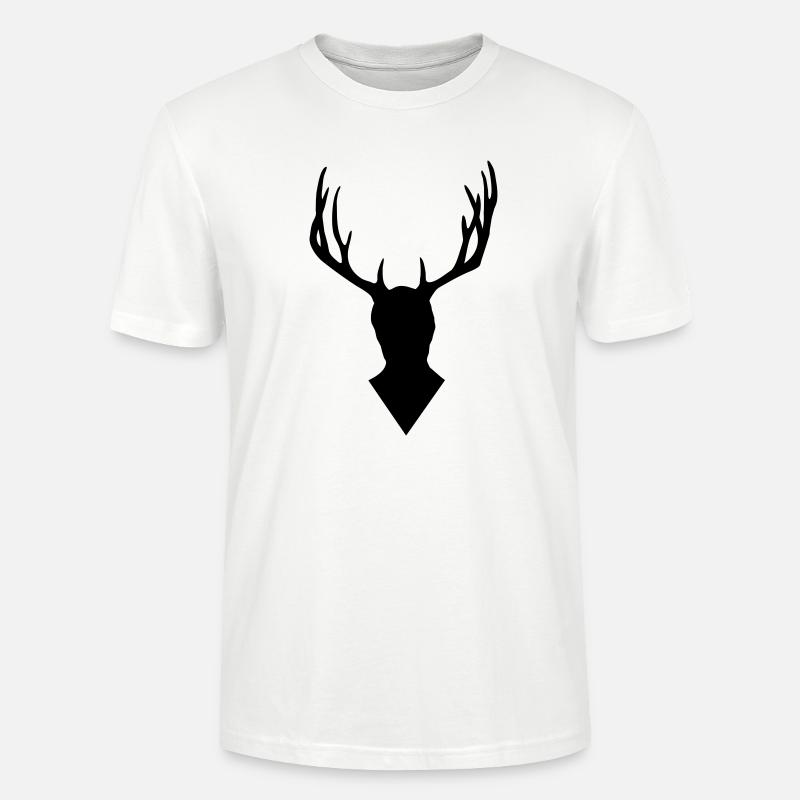 Hannibal - Deer head - Stanley/Stella Unisex Bio-T-Shirt CRAFTER - Weiß