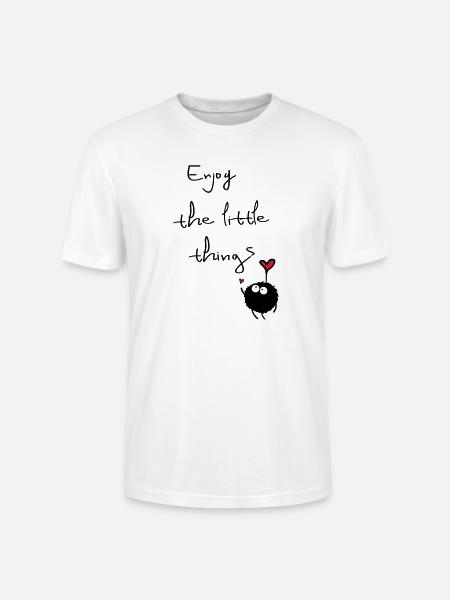 enjoy the little things - Stanley/Stella CRAFTER Unisex Organic T-Shirt - white