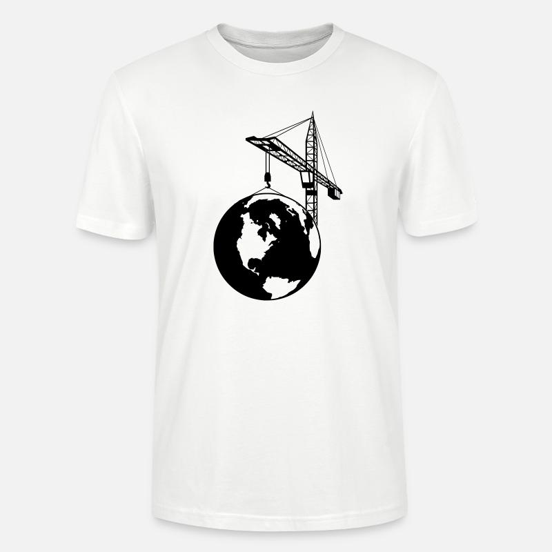 Ich Liebe Kräne! - Stanley/Stella Unisex Bio-T-Shirt CRAFTER - Weiß