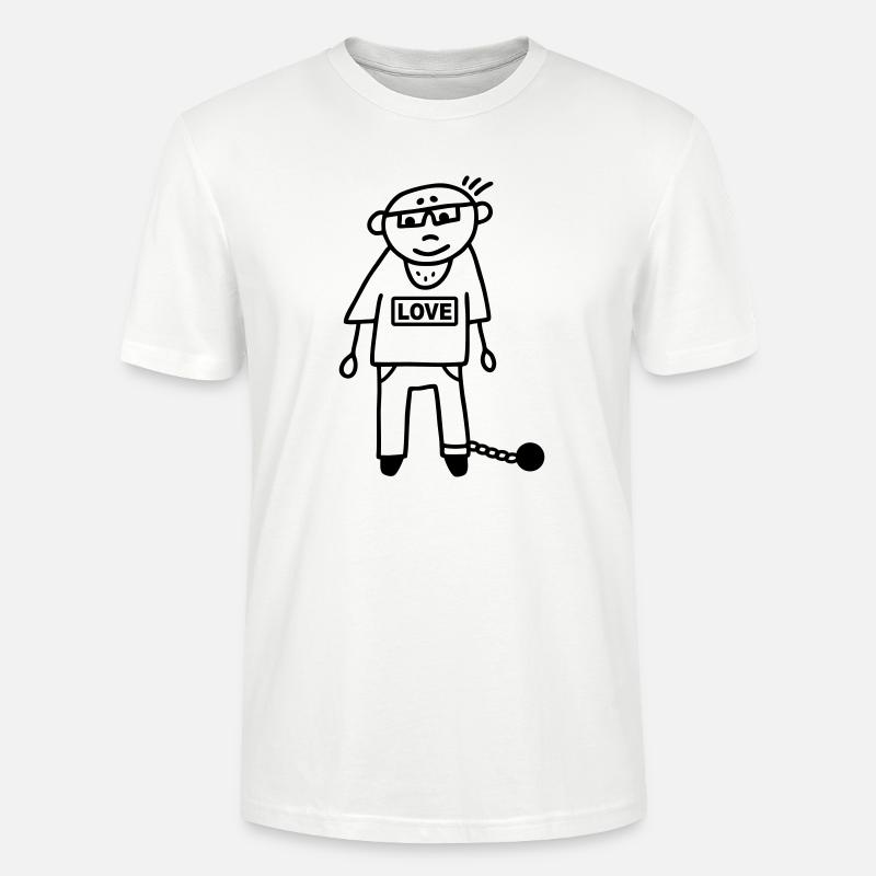 Sträfling Häftling Ehemann - Gefangen - Stanley/Stella Unisex Bio-T-Shirt CRAFTER - Weiß