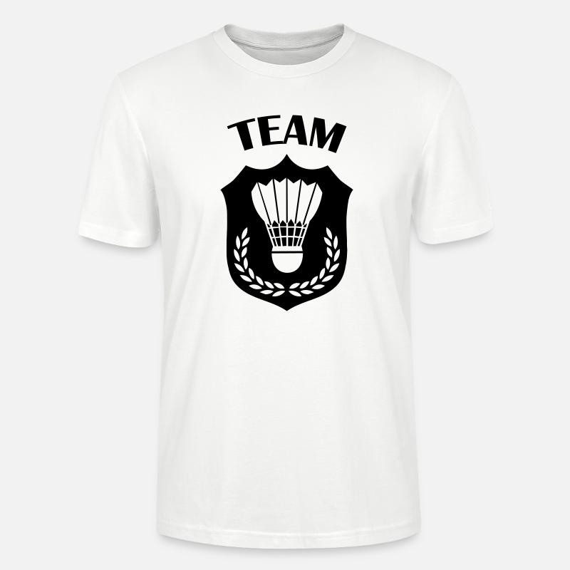 badminton - Stanley/Stella Unisex Bio-T-Shirt CRAFTER - Weiß