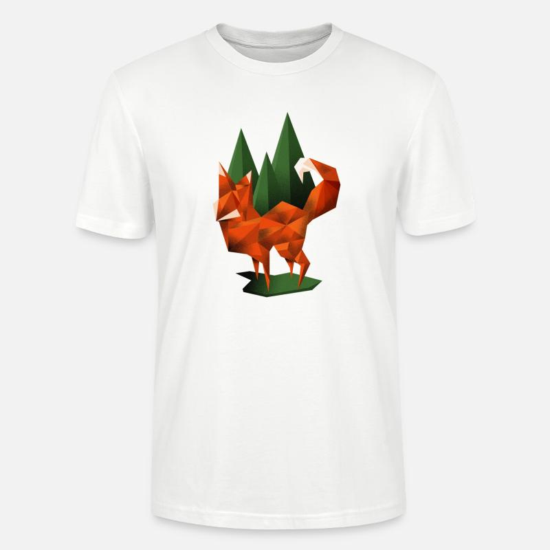 Fuchs im Wald - Stanley/Stella Unisex Bio-T-Shirt CRAFTER - Weiß