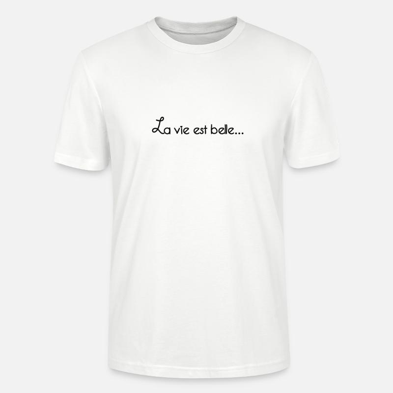 Das Leben ist wunderschoen - Stanley/Stella Unisex Bio-T-Shirt CRAFTER - Weiß