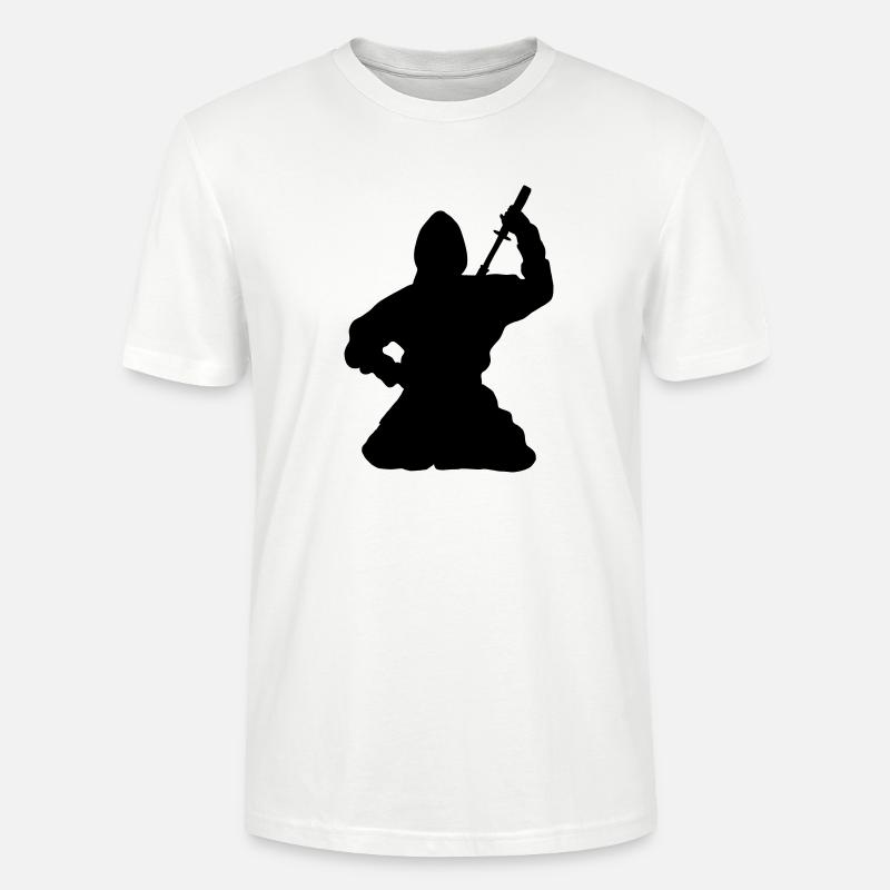 Ninja japanischer Spion oder Attentäter - Stanley/Stella Unisex Bio-T-Shirt CRAFTER - Weiß