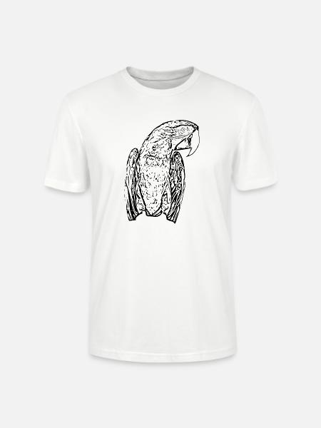 Papagei - Stanley/Stella Unisex Bio-T-Shirt CRAFTER - Weiß