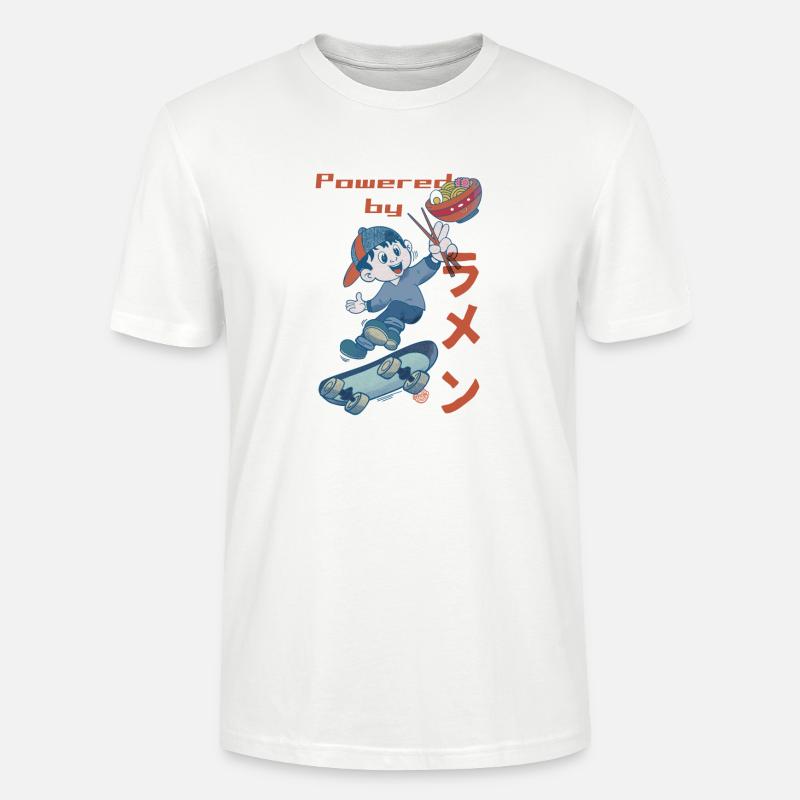 Powered by Ramen - Stanley/Stella Unisex Bio-T-Shirt CRAFTER - Weiß