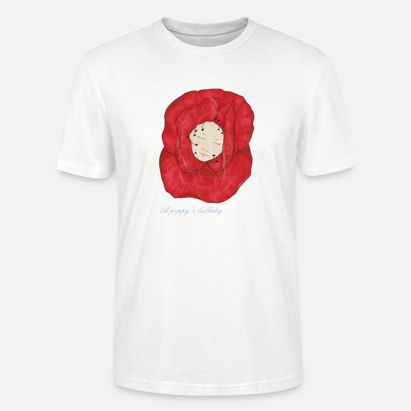 Ein einschläfernder Mohn - Stanley/Stella Unisex Bio-T-Shirt CRAFTER - Weiß