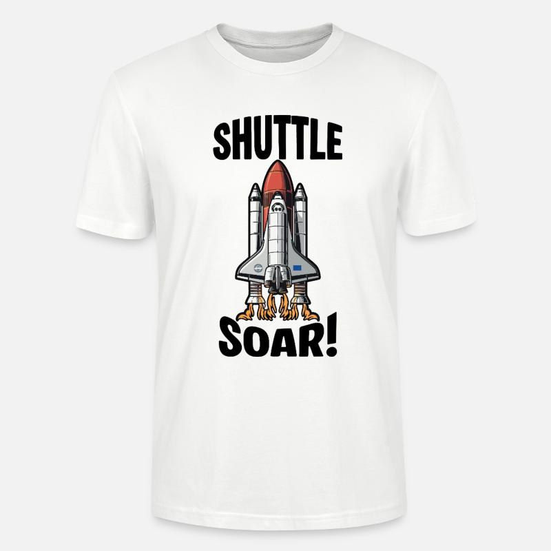 Start des Space Shuttle Soar - Stanley/Stella Unisex Bio-T-Shirt CRAFTER - Weiß