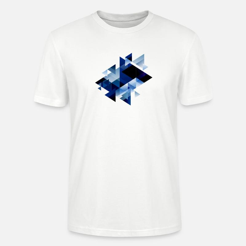 Formes abstraites - Triangles - T-shirt bio CRAFTER Stanley Stella Unisexe - blanc