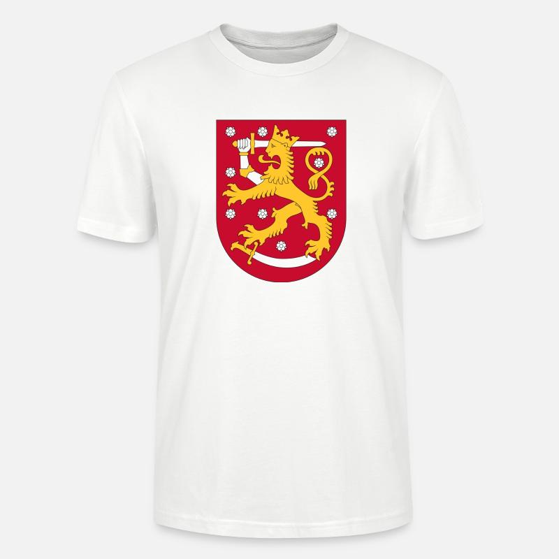 Suomen vaakuna - Stanley/Stella CRAFTER unisex luomu-t-paita - valkoinen