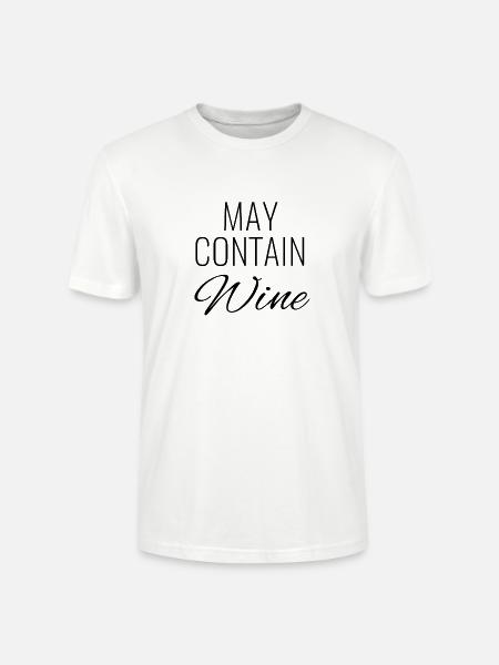 May Contain Wine - Stanley/Stella Unisex Bio-T-Shirt CRAFTER - Weiß