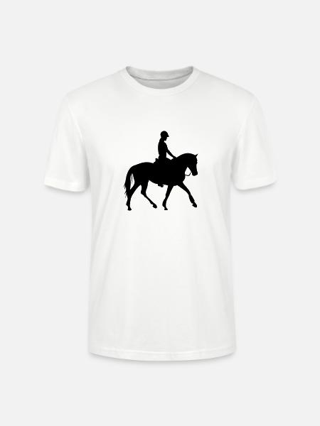 Pferde,Pferd,Reiten,Reiter,Pony,Cowboy,Trab,Galopp - Stanley/Stella Unisex Bio-T-Shirt CRAFTER - Weiß