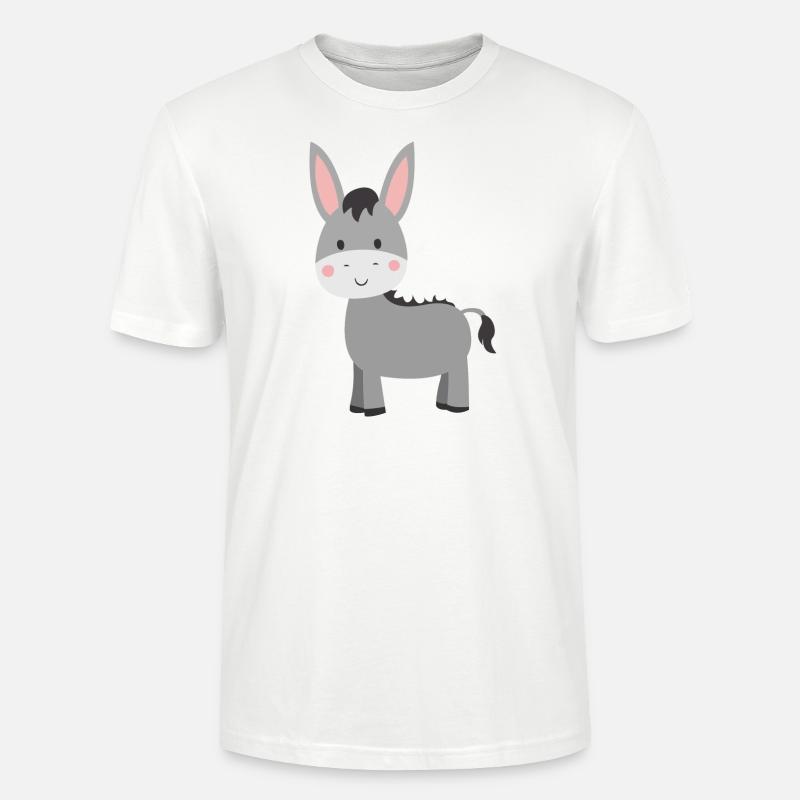 Esel - Stanley/Stella Unisex Bio-T-Shirt CRAFTER - Weiß