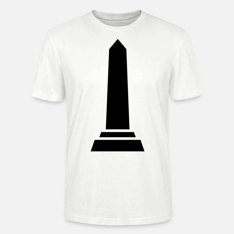 obelisk - Stanley/Stella CRAFTER Unisex Organic T-Shirt - white