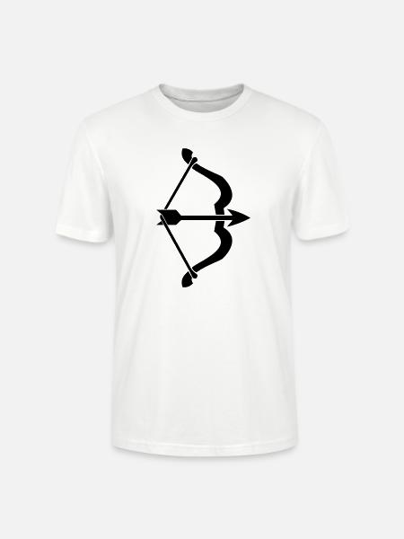 bow and arrow - Stanley/Stella CRAFTER Unisex Organic T-Shirt - white