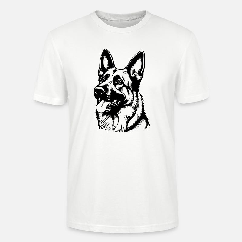 Deutscher Schäferhund - Stanley/Stella Unisex Bio-T-Shirt CRAFTER - Weiß