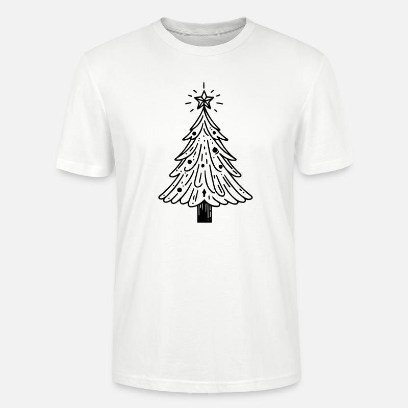 Weihnachtsbaum - Stanley/Stella Unisex Bio-T-Shirt CRAFTER - Weiß