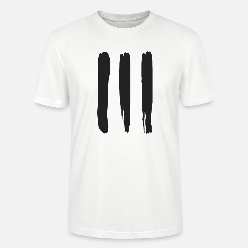 three stripes - Stanley/Stella Unisex Bio-T-Shirt CRAFTER - Weiß